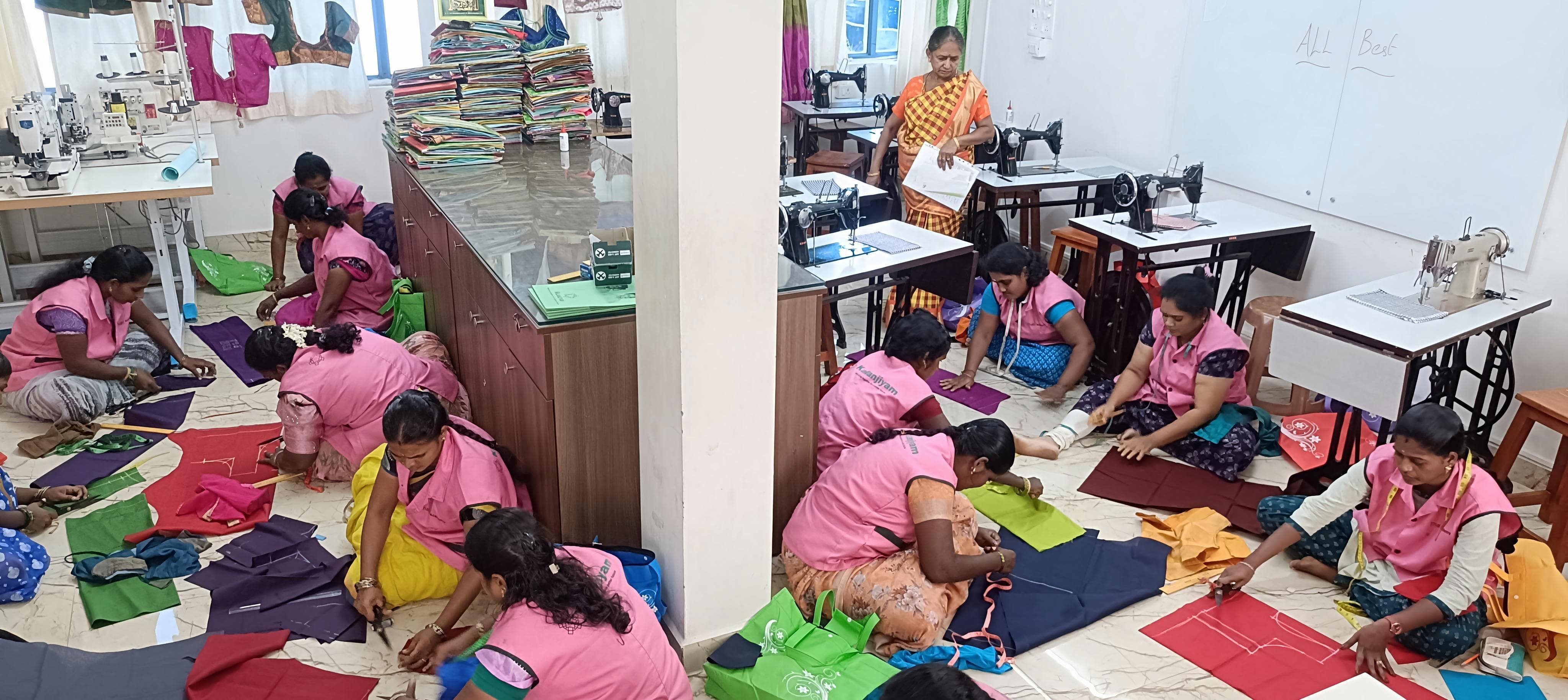 Fabric cutting practical — tailoring batch